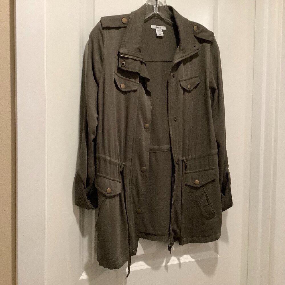 Military Style Bar III Jacket, olive green, size XS